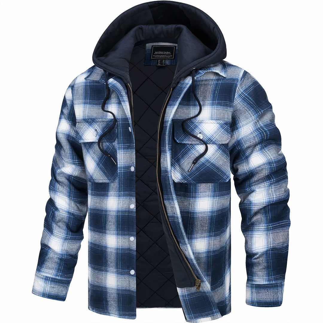 Veste Zippée À Carreaux Pour Homme | Calivro