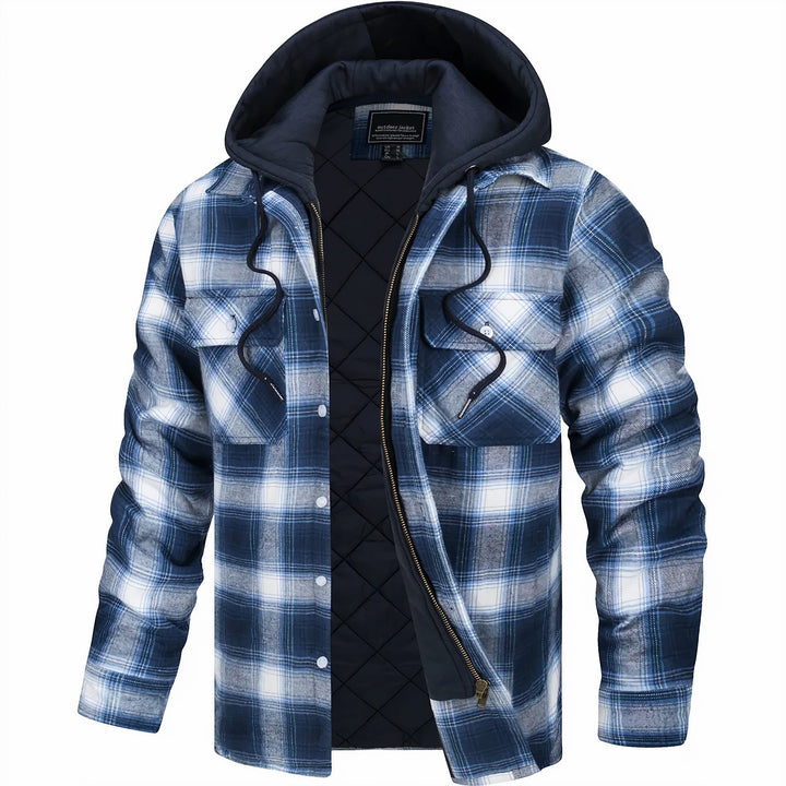 Veste Zippée À Carreaux Pour Homme | Calivro