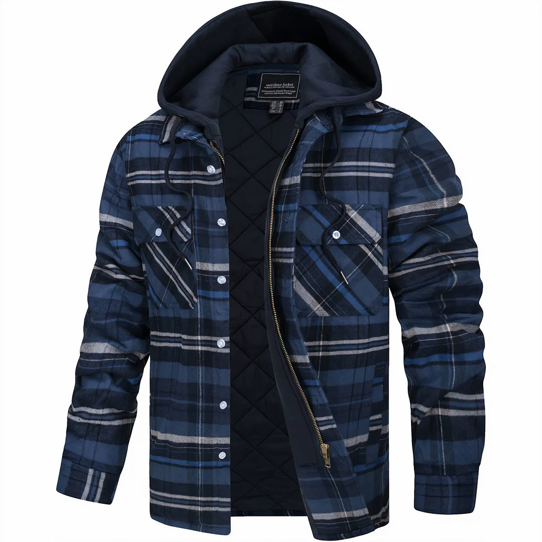 Veste Zippée À Carreaux Pour Homme | Calivro