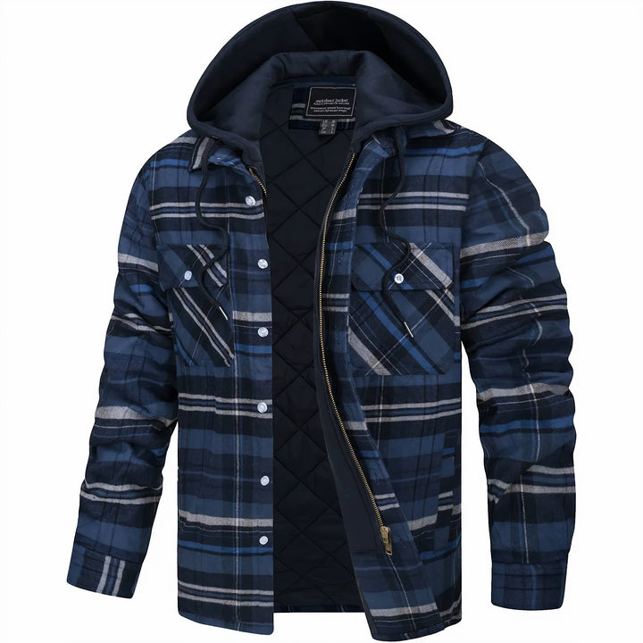 Veste Zippée À Carreaux Pour Homme | Calivro