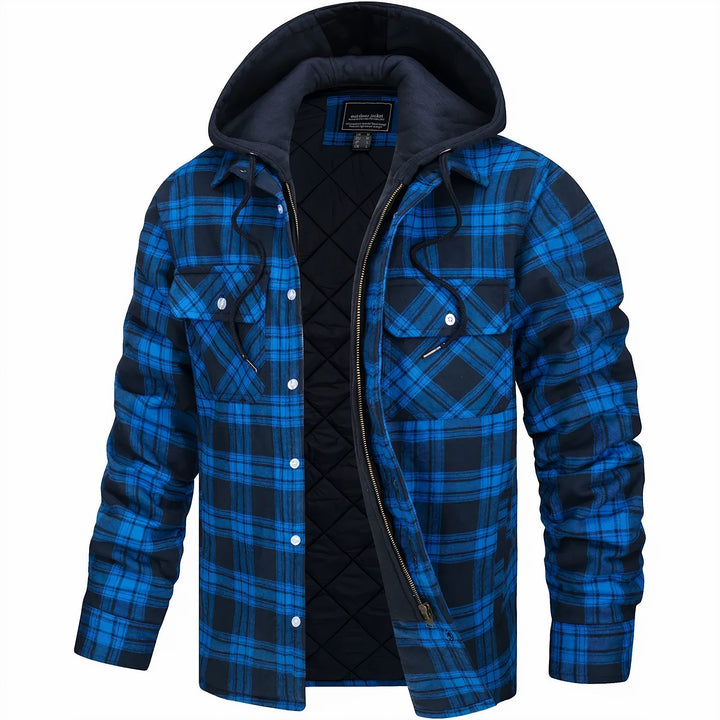 Veste Zippée À Carreaux Pour Homme | Calivro