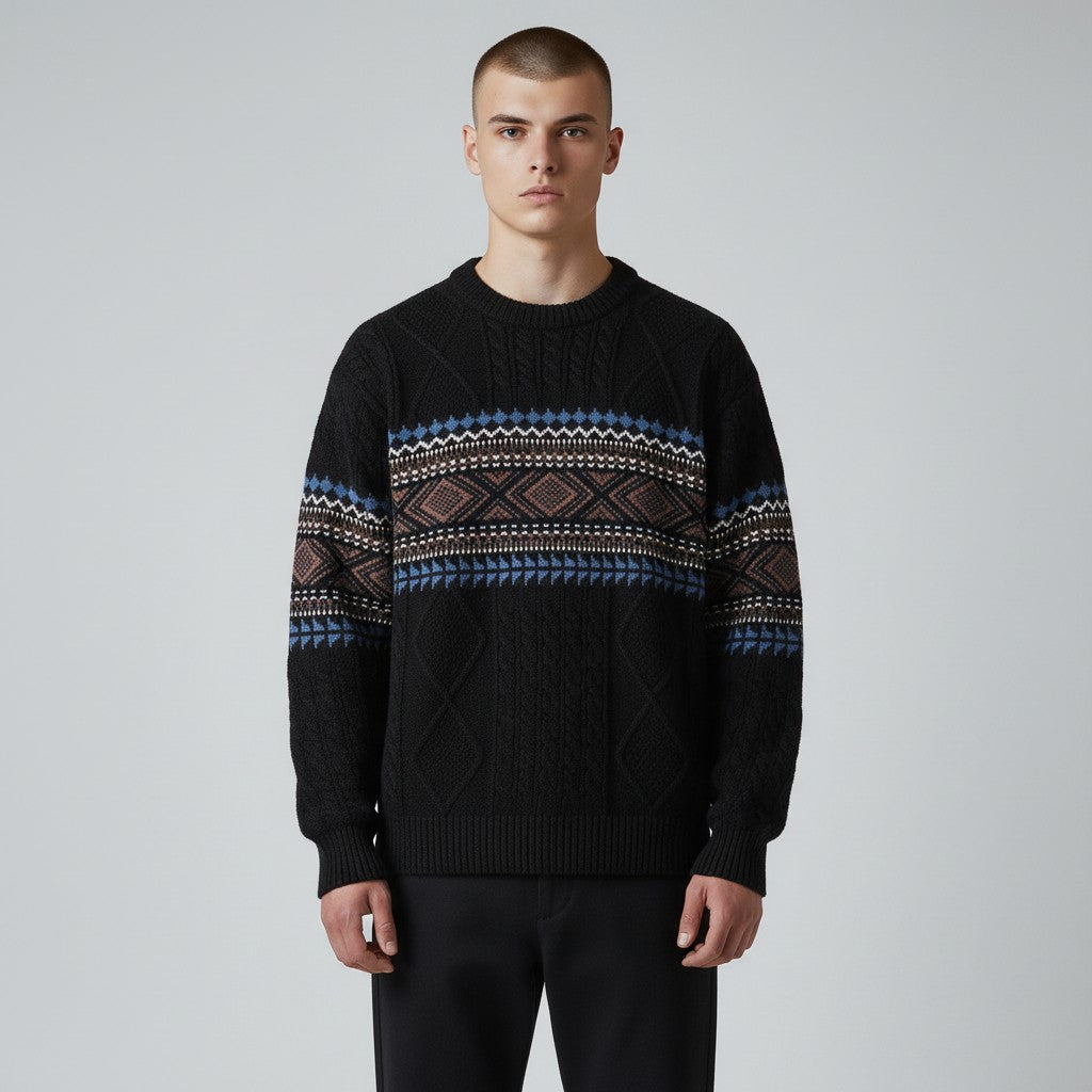 Pull motif nordique pour homme | Eryndor