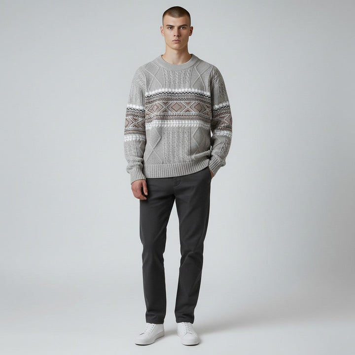 Pull motif nordique pour homme | Eryndor
