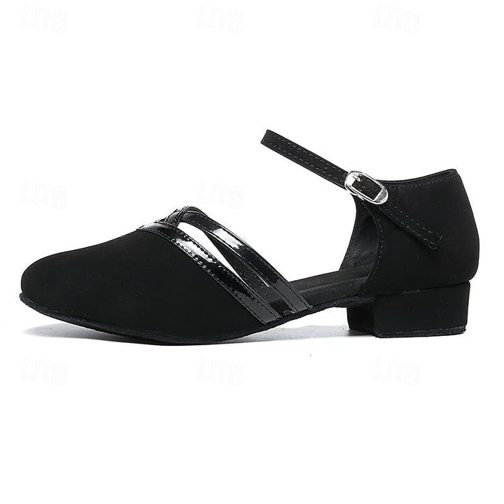 Chaussures confort à talons bas et bout arrondi